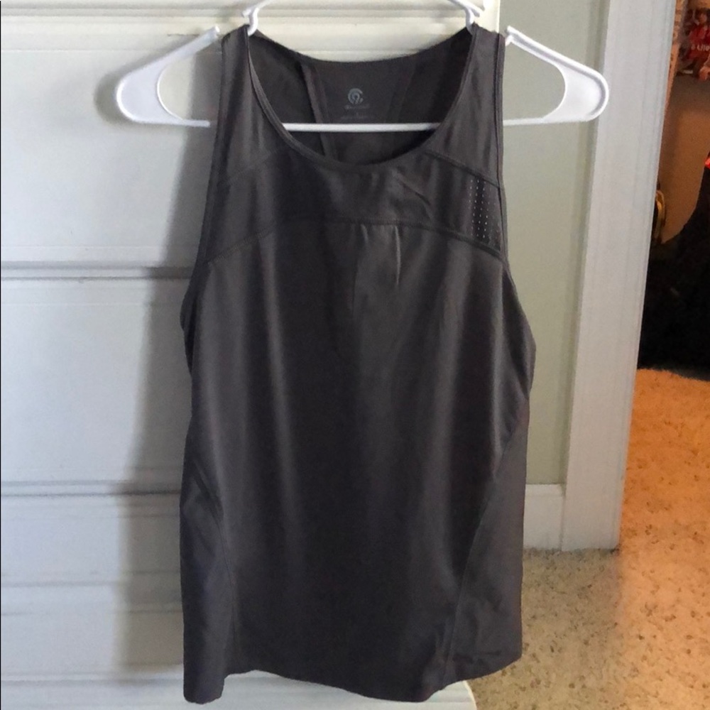 Gray workout tank